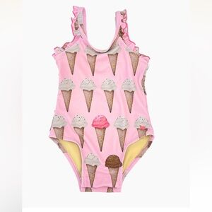 NWT pink chicken baby girls Claire suit